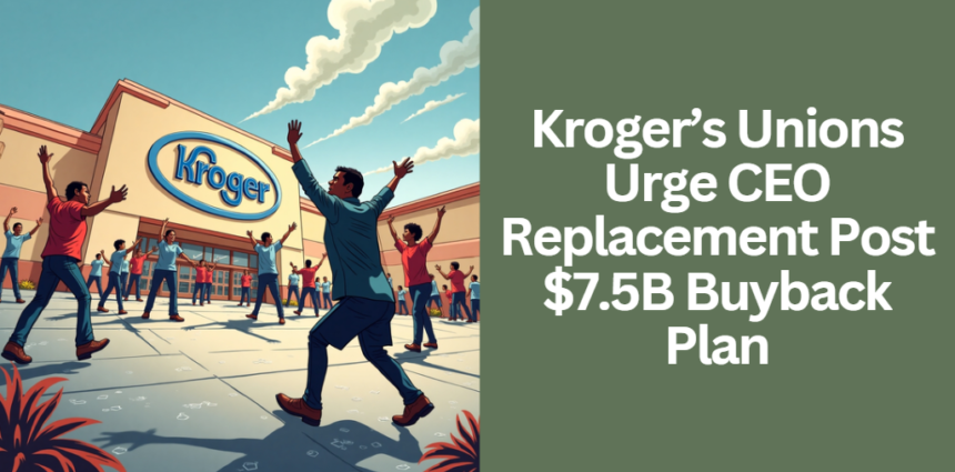 Kroger’s Unions Urge CEO Replacement Post $7.5B Buyback Plan