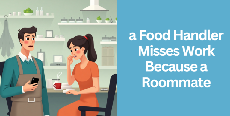 a Food Handler Misses Work Because a Roommate